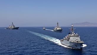 Greece and India Conduct a Joint PASSEX in Maritime Area South of Crete